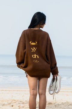 Toasted Brown Elcambaro Jacquard Pullover