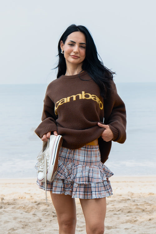 Toasted Brown Elcambaro Jacquard Pullover