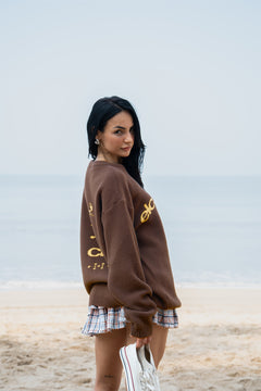 Toasted Brown Elcambaro Jacquard Pullover