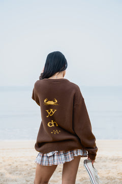Toasted Brown Elcambaro Jacquard Pullover