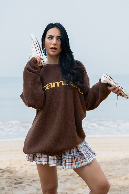 Toasted Brown Elcambaro Jacquard Pullover