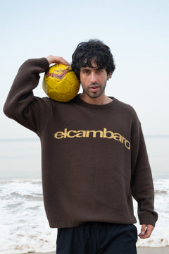 Toasted Brown Elcambaro Jacquard Pullover