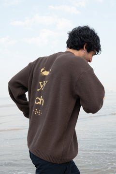 Toasted Brown Elcambaro Jacquard Pullover