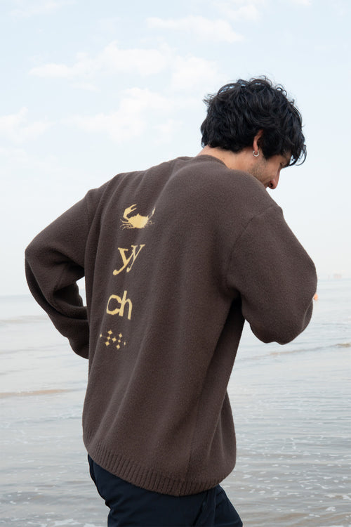 Toasted Brown Elcambaro Jacquard Pullover