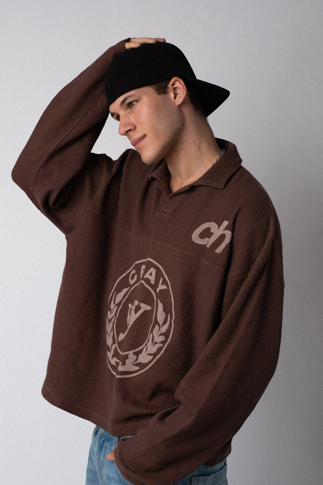 CH Waffle Polo – Washed Brown – Crayyheads
