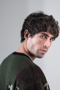 Camo Knit Pullover