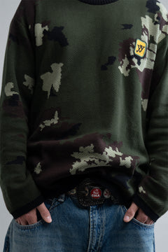 Camo Knit Pullover