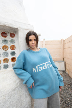 Madrid Jacquard Pullover | Ice Blue