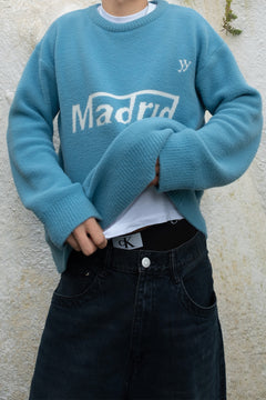 Madrid Jacquard Pullover | Ice Blue