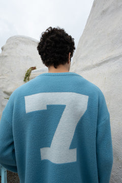 Madrid Jacquard Pullover | Ice Blue