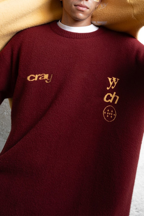 Deep Maroon Varsity Pullover