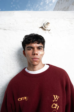 Deep Maroon Varsity Pullover