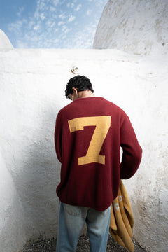 Deep Maroon Varsity Pullover
