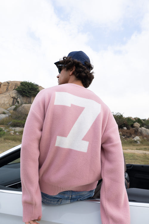 El Cambaro Jacquard Pullover | Soft Pink