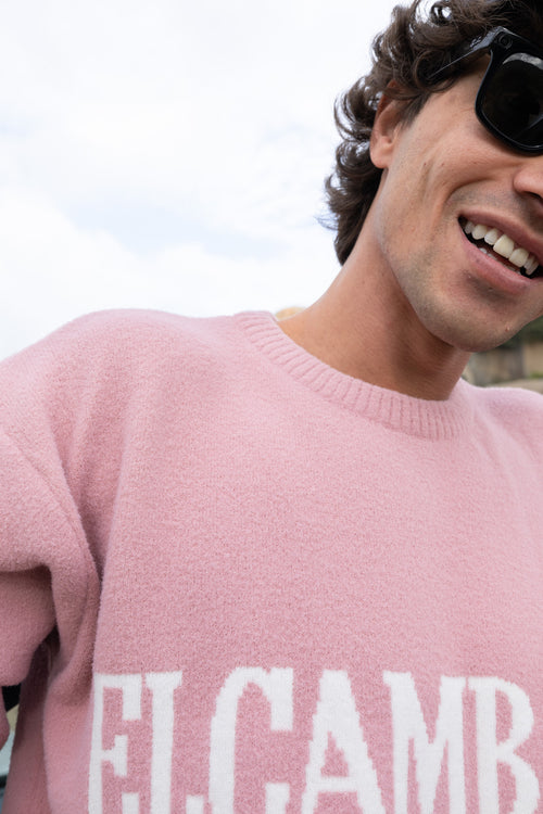 El Cambaro Jacquard Pullover | Soft Pink