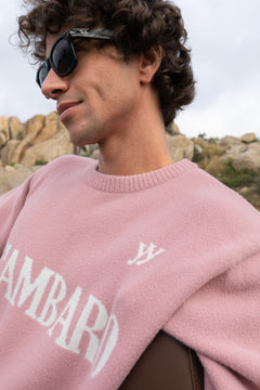 El Cambaro Jacquard Pullover | Soft Pink