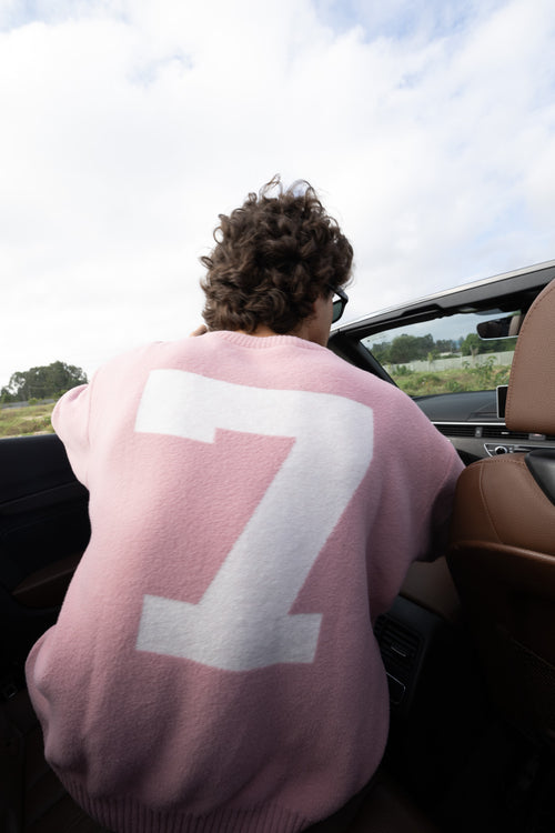 El Cambaro Jacquard Pullover | Soft Pink