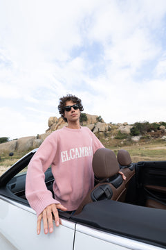 El Cambaro Jacquard Pullover | Soft Pink