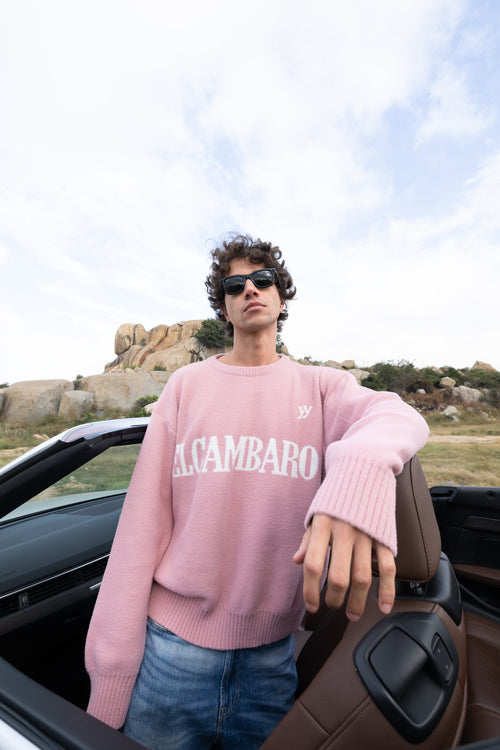 El Cambaro Jacquard Pullover | Soft Pink