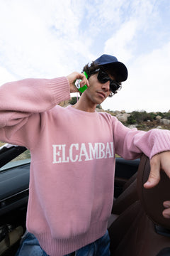 El Cambaro Jacquard Pullover | Soft Pink