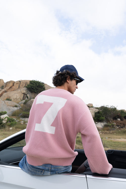 El Cambaro Jacquard Pullover | Soft Pink